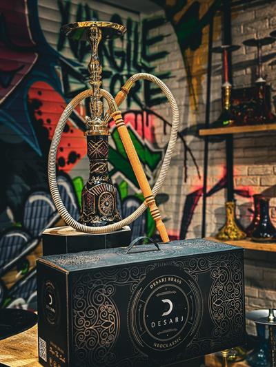 DEŞARJ Neoclassic Brass Nargile Takımı