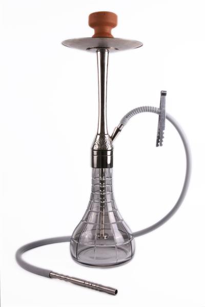 Gümüş Master Puff Aynalı Şişeli Nargile Takımı