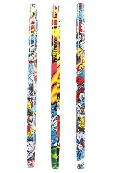 MARPUÇ BAŞLIK DESENLİ RENK KISA