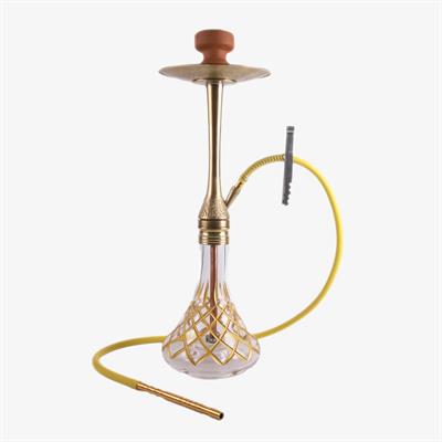 Master Puff Altın Kesme Şişeli Nargile Takımı