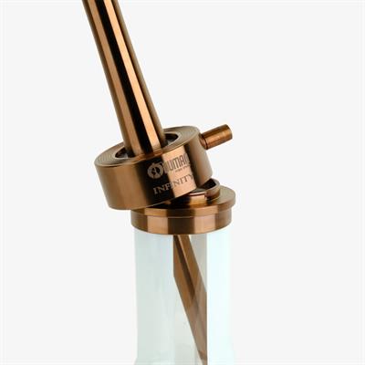 ODUMAN Infinity Bronz Şeffaf Şişe Nargile Takımı