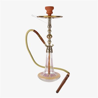 YT St Vidalı Yaldızlı Şişeli Kahveci Nargile Takımı