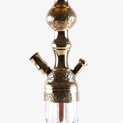 YT St Vidalı Yaldızlı Şişeli Kahveci Nargile Takımı