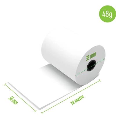Yazarkasa POS Rulosu 10'lu Paket – 14 Metre 56x35mm 48gr | Termal Kağıt, Net Baskı, Uyumlu ve Dayanıklı