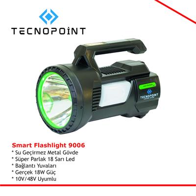 3 Modlu Powerbank Özellikli USB Şarjlı El Feneri TC24-35