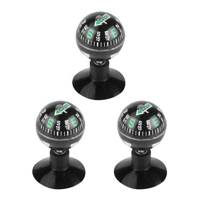 4,5cm Vantuzlu Pusula Siyah 3 Adet