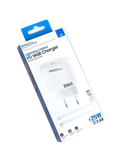 L3 PD 25W USB-C Girişli 1mt Lightning Kablolu Şarj Başlığı iPhone Tüm Serilerle Uyumlu
