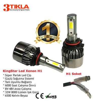 Alfa Romeo 145 H1 Kısa Far Beyaz Led Xenon Şimşek Etkili 8000 Lümen