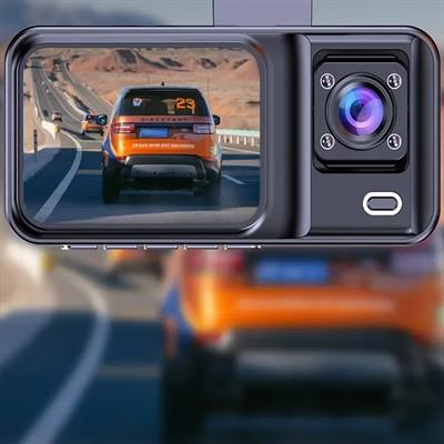 Araç İçi FullHD 3 Kameralı A98 170° Derece Açılı Yol Takip, İç Mekan ve Arka Kamera Kayıt
