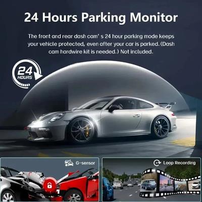 Araç İçi FullHD 4 Kameralı 9720 170° Derece Açılı Yol Takip, İç Mekan ve Arka Kamera Kayıt