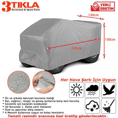 Arctic Cat 1000 XT ATV 4 Mevsim Kullanımlı, Su ve Toz dan Koruyan Miflonlu Araç Örtüsü