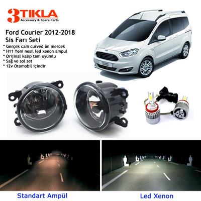 Courier 2012-2018 Beyaz Led Xenon Sis Farı Seti