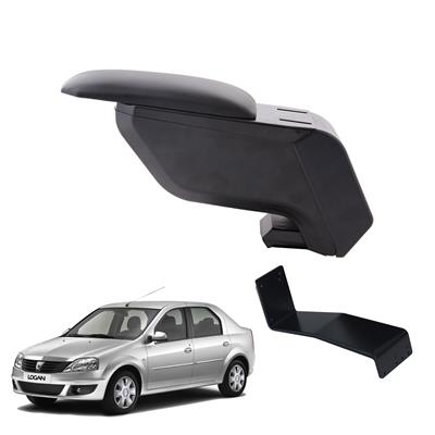 Dacia Logan Sedan 2010 Delmesiz Çelik Ayaklı Siyah Kolçak Kol Dayama