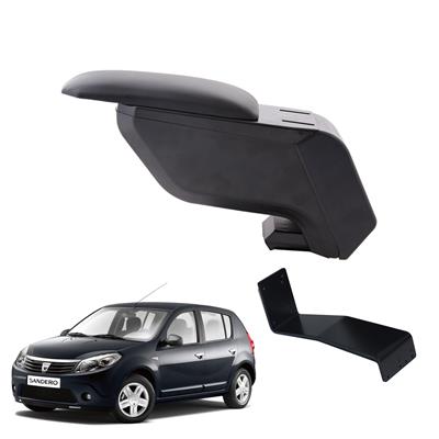 Dacia Sandero 2012 Delmesiz Çelik Ayaklı Siyah Kolçak Kol Dayama