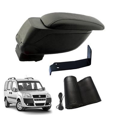 Eko Set Fiat Doblo 2003 Geniş Hacimli  Delmesiz Çelik Ayaklı  Kolçak ve Direksiyon Kılıfı