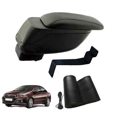 Eko Set Fiat Linea 2007 Geniş Hacimli  Delmesiz Çelik Ayaklı  Kolçak ve Direksiyon Kılıfı