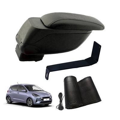 Eko Set Hyundai i10 2024 Geniş Hacimli  Delmesiz Çelik Ayaklı  Kolçak ve Direksiyon Kılıfı