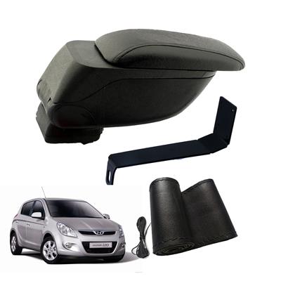 Eko Set Hyundai i20 2008 Geniş Hacimli  Delmesiz Çelik Ayaklı  Kolçak ve Direksiyon Kılıfı