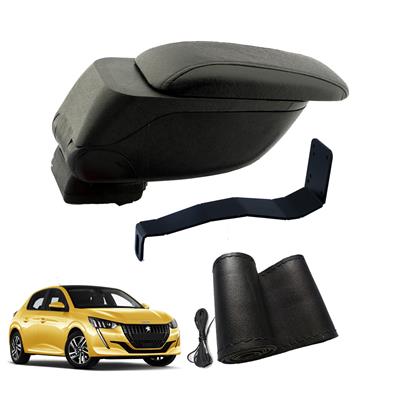 Eko Set Peugeot 208 2023 Geniş Hacimli  Delmesiz Çelik Ayaklı  Kolçak ve Direksiyon Kılıfı