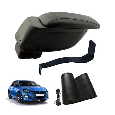 Eko Set Peugeot 208 2024 Geniş Hacimli  Delmesiz Çelik Ayaklı  Kolçak ve Direksiyon Kılıfı