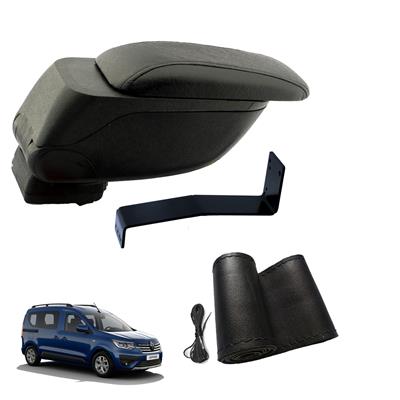 Eko Set Renault Express 2021 Geniş Hacimli  Delmesiz Çelik Ayaklı  Kolçak ve Direksiyon Kılıfı