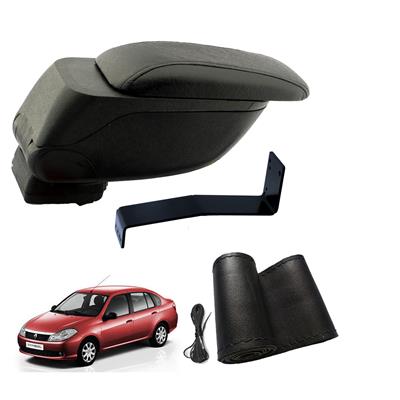 Eko Set Renault Symbol 2012 Geniş Hacimli  Delmesiz Çelik Ayaklı  Kolçak ve Direksiyon Kılıfı