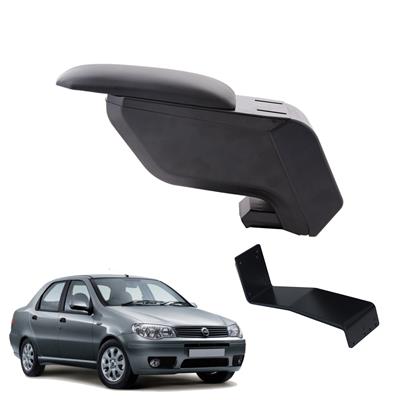 Fiat Albea 2004 Delmesiz Çelik Ayaklı Siyah Kolçak Kol Dayama