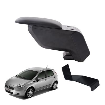 Fiat Grande Punto 2008 Delmesiz Çelik Ayaklı Siyah Kolçak Kol Dayama