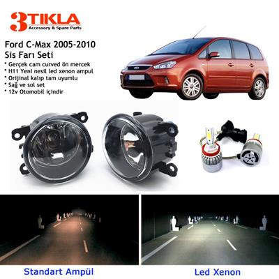 Ford C-Max 2005-2010 Beyaz Led Xenon Sis Farı Seti