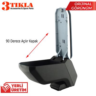 Hyundai Accent Era 2006 Premium HQ Lüks Delmesiz Çelik Ayaklı Siyah Kolçak