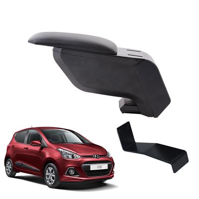 Hyundai i10 2014 Delmesiz Çelik Ayaklı Siyah Kolçak Kol Dayama