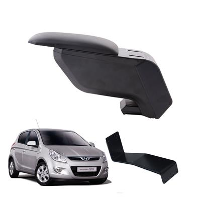 Hyundai i20 2008 Delmesiz Çelik Ayaklı Siyah Kolçak Kol Dayama