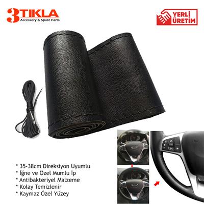 Lüks Set Peugeot 208 2012 Delmesiz Çelik Ayaklı Gri-Siyah Kolçak Kol Dayama, Direksiyon Kılıfı