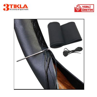 Lüks Set Renault Fluence 2012 Delmesiz Çelik Ayaklı Gri-Siyah Kolçak Kol Dayama, Direksiyon Kılıfı