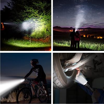 Metal Gövdeli Zoomlu USB Şarjlı El Feneri 800LM TC24-36