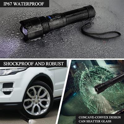 Metal Gövdeli Zoomlu USB Şarjlı El Feneri 800LM TC24-36