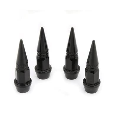 Metal Sivri Sibop Kapağı 4 Lü Set Siyah