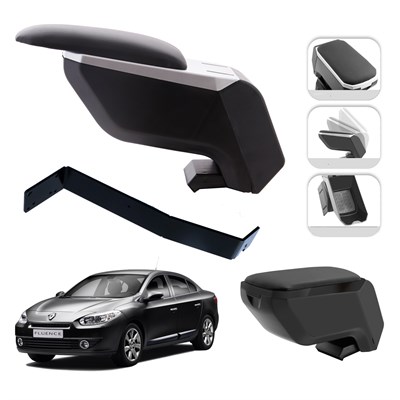 Mis Paket Renault Fluence 2009-2012 Delmesiz Çelik Ayaklı Kolçak + Askılı Koku + Micro Fiber Bez + Torpido Süngeri