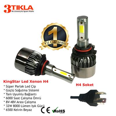 Mitsubishi Colt 2000 Far Ampul H4 Beyaz Led Xenon 8000 Lümen