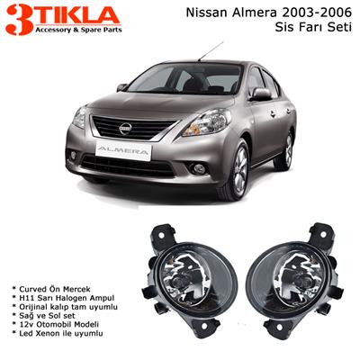 Nissan Almera 2006 Sis Farı Takımı Ampullü Tam uyumlu
