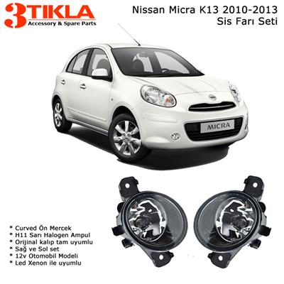 Nissan Micra K13 2010 Sis Farı Takımı Ampullü Tam uyumlu