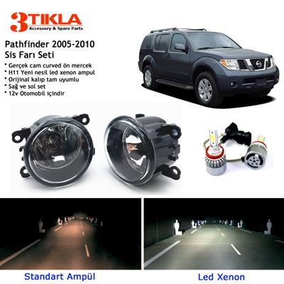 Nissan Pathfinder 2005-2010 Beyaz Led Xenon Sis Farı Seti