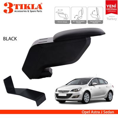 Opel Astra J 2009 Sedan Delmesiz Çelik Ayaklı Siyah Kolçak Kol Dayama