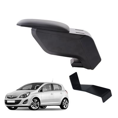 Opel Corsa D 2014 Delmesiz Çelik Ayaklı Siyah Kolçak Kol Dayama