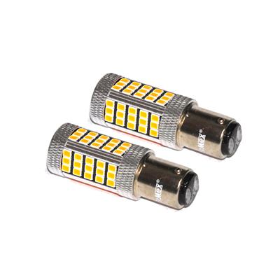 Premium FX4045 Serisi Mercekli  66 Led Turuncu Çift Duy Sinyal Ampülü Süper Parlak İki Adet