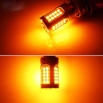 Premium FX4035 Serisi Mercekli  66 Led Turuncu Tek Duy Sinyal Ampülü Süper Parlak İki Adet