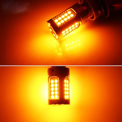 Premium FX4045 Serisi Mercekli  66 Led Turuncu Çift Duy Sinyal Ampülü Süper Parlak İki Adet