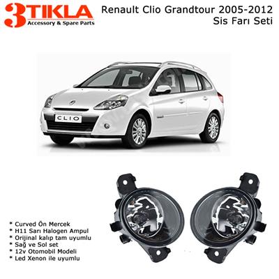 Renault Clio III Grandtour SW 2006 Sis Farı Takımı Ampullü Tam uyumlu