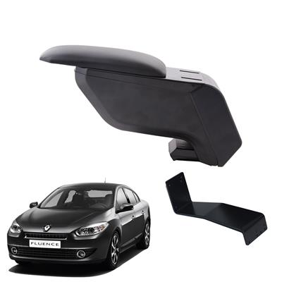 Renault Fluence 2009 Delmesiz Çelik Ayaklı Siyah Kolçak Kol Dayama