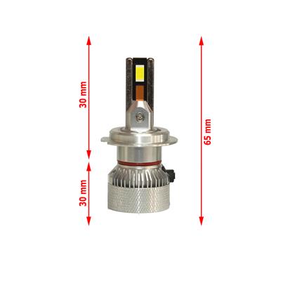 Renault Master 2011-2025 Kısa Far Mini Cosmo Beyaz H7 Mini Led Xenon Şimşek Etkili 15000 Lümen